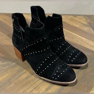 Roxy Lexie Ankle Suede Studded Black Boots | Women’s 8.5
